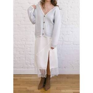 NEW LARA DAISY eloise midi skirt in white